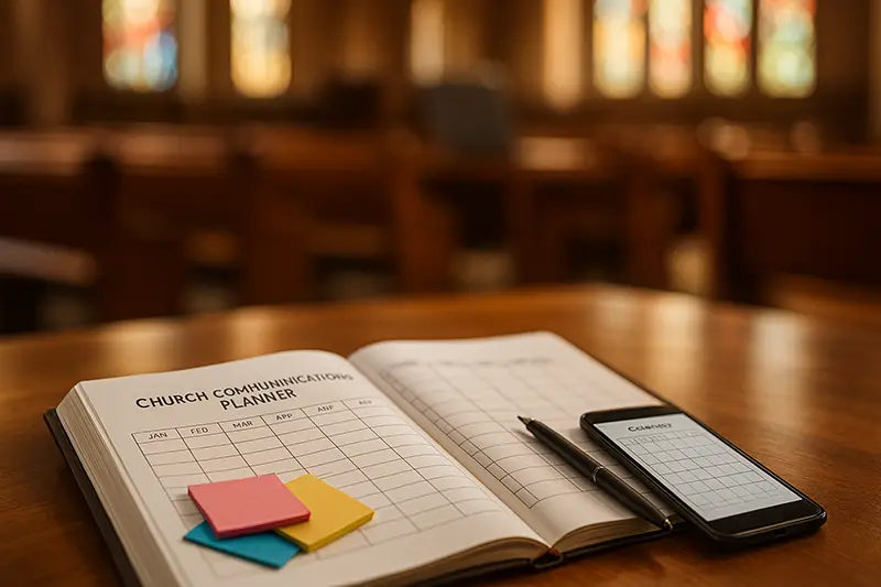 Creating a Year-Long Church Communications Calendar: Templates & Workflow Tips